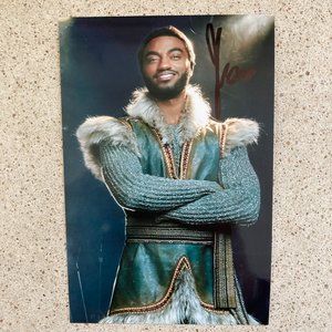 Jelani Alladin Signed Color Photo 4X6” Kristof in Frozen The Musical Broadway